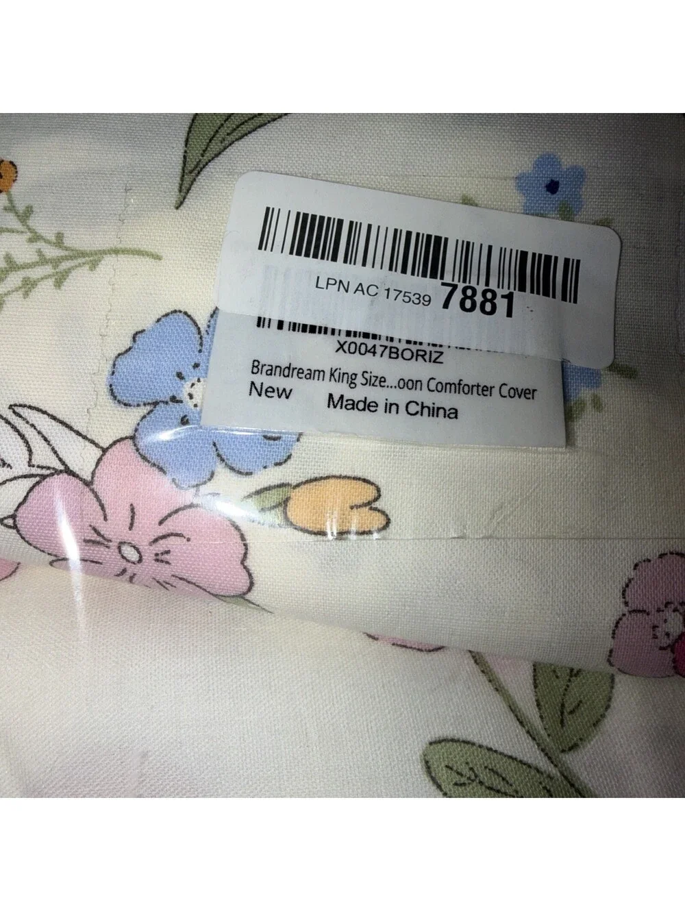 Brandream Watercolor Floral Wildflower Bedding Duvet Set - King Size - 3 Pcs NEW